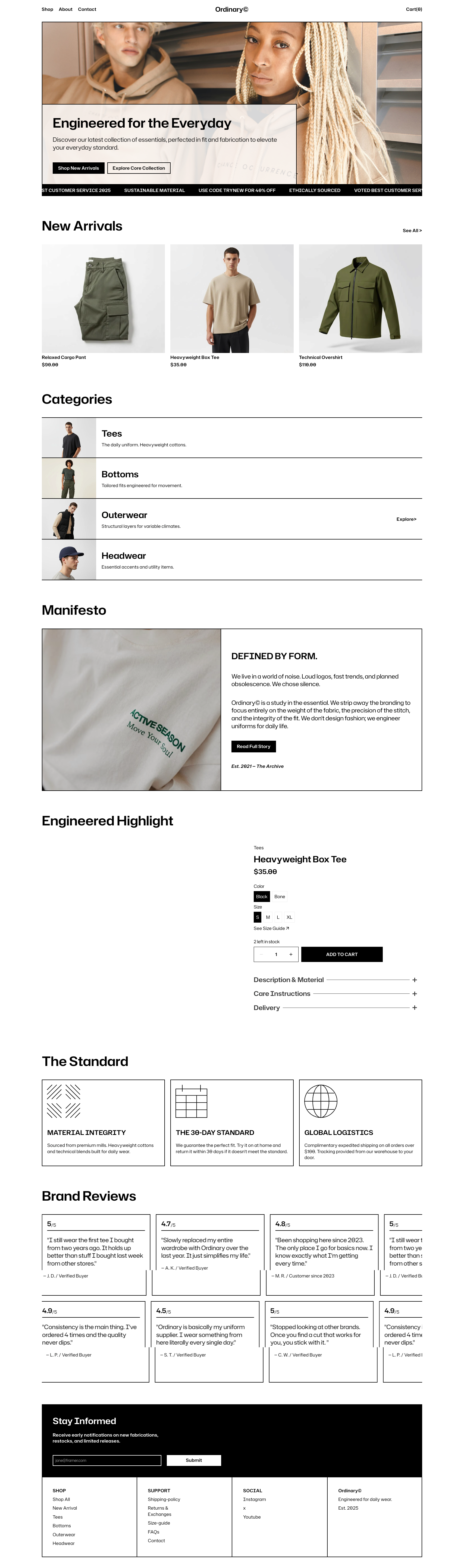 Site de loja de roupas criado pela Bapweb